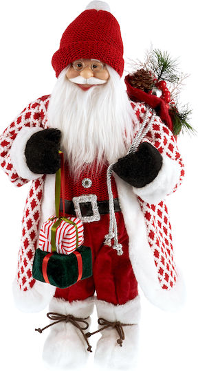 TnS Decorative Santa Claus Red Plaid Cape 60cm