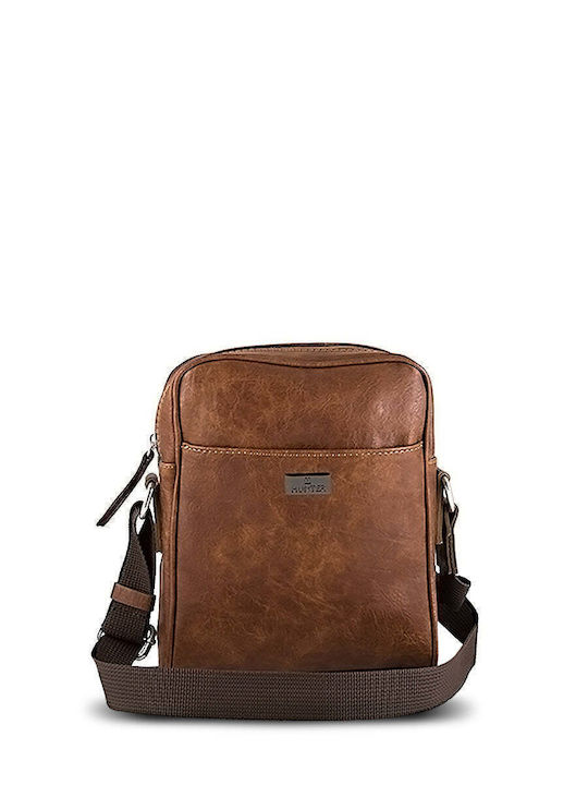 Herren Schulter Crossbody Tasche Tabac Braun