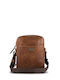 Herren Schulter Crossbody Tasche Tabac Braun