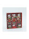 Hängendes Ornament Goblin Hölzern Rot 4x13cm Set 3Stück