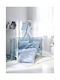 Vesta Home Σετ Βρεφικά Σεντόνια Λίκνου Βαμβακερά Arktos Γαλάζια 70x125εκ.