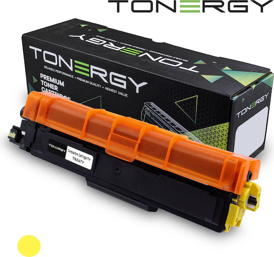 Tonergy Συμβατό Toner για Laser Εκτυπωτή Brother TN247Y Κίτρινο High Capacity / με Chip