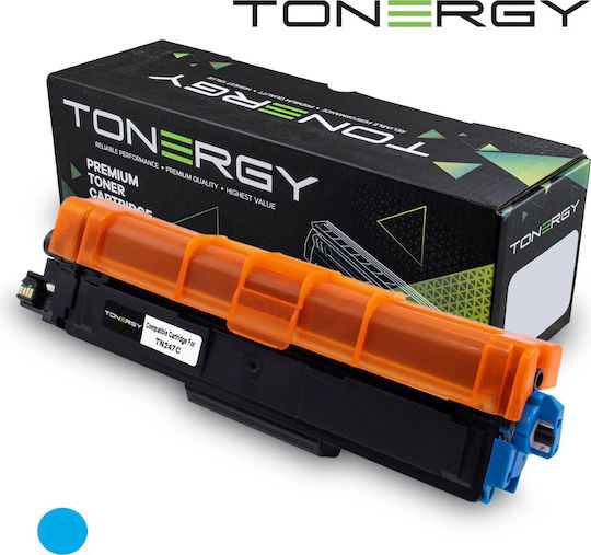 Tonergy Συμβατό Toner για Laser Εκτυπωτή Brother TN247C Κυανό High Capacity / με Chip
