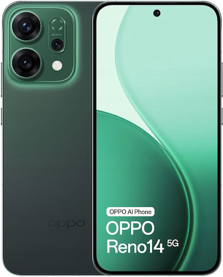 Oppo Reno14 5G Dual SIM (12/512GB) Verde Luminous | Skroutz Romania