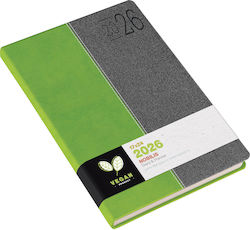 Daily Diary Nobilis 17x24 Green Grey 2026 Daily Diary Nobilis 17x24 Green Grey 2026