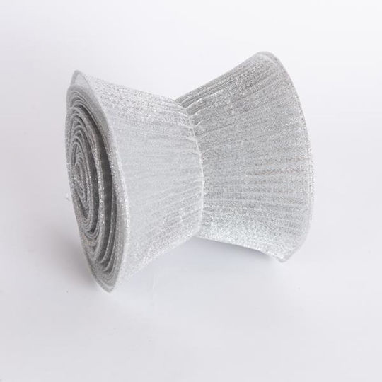 Crăciun Panglică Argintiu 500x12cm 3buc
