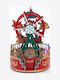 Christmas Illuminated Decorative Ferris Wheel with Battery with Music and Movement 18.5x13x13cm.