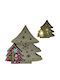 AGC Illuminated Christmas Wooden Figure Height 18cm 2pcs