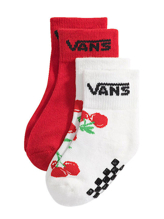 Vans Șosete pentru Copii Classic Racing Red 2 P...