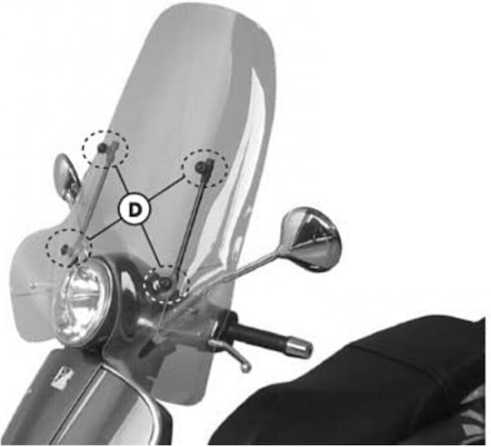 Kappa Комплект Желатина Piaggio Vespa 125-200 Granturismo 03-08/gts 125-150-250-300 06-22/gts 125-150-300 Super 08-22/gts 125-300-310 Gts 125-300-310 Super 23-25/gts 310 Gts 310 Super Gts 310 Super Sport 25/lx 50-125-150 05-14 A104ak