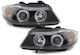 Car Bulbs Front Angel Eyes Bmw E90 2005-2008 Ccfl Black Bulbs H1 Set 2 Pieces Sonar