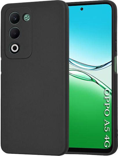 Techsuit Umschlag Rückseite Silikon Schwarz (Oppo A5)