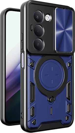 Techsuit Camguard Pro Umschlag Rückseite Metallisch Blau (Redmi 15)