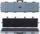 Vevor Hard Weapon Case Locked Weapon Case Streamlined Foam Materials 1270 Mm Mobile Weapon Storage Wheels Ip67 Waterproof Dust Resistant Gun Storage Weapon Shotgun Airgun Gray