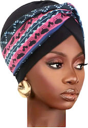 Damen Stoff Turban Haar Stirnbänder Pink Design...