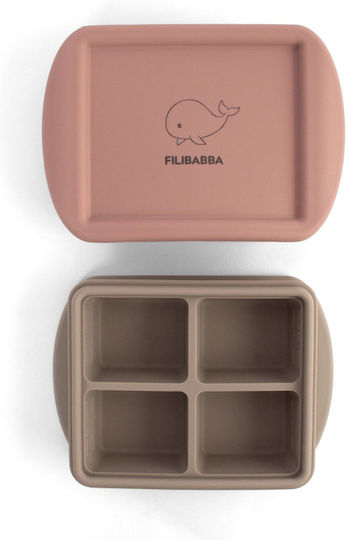 Filibabba Πλαστικό Παιδικό Δοχείο Φαγητού Frozen 0.27lt Ροζ