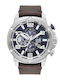 Visetti Men's Watch 48mm Battery with Brown Metal Bracelet