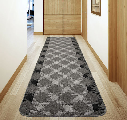 Rutschfester Flur Maggie Grau-Grau 80x300