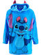Superheroes Halat pentru copii De iarnă Fleece Blue Stitch