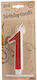 Giant Number Candles No.1 Red Lumea