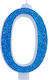 Giant Number Candles No 0 Blue Lumea