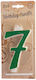 Giant Number Candles No.7 Green Lumea