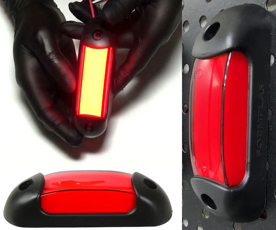 Led Светлини За Товарни Автомобили Неон Червени 12v 24v 110mm X 30mm