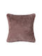 Silk Fashion Decorative Pillow Case Rabbit Fur in Furry Purple 45x45cm