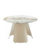 Sedar Masă Sala de mese cream 120x120x76buc