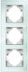 Switch Socket Frame 3 Positions Mint Glass Vertical H-series 50-00127-26 Lineme 50-00127-24