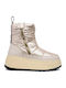 Medium Heel Snow Boots with Zipper Vixxi Pink