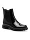 Stiefeletten Damen aus Lackleder Schwarz