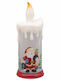 Lumânare Led Holly Christmas Glow 24cm Moș Crăciun