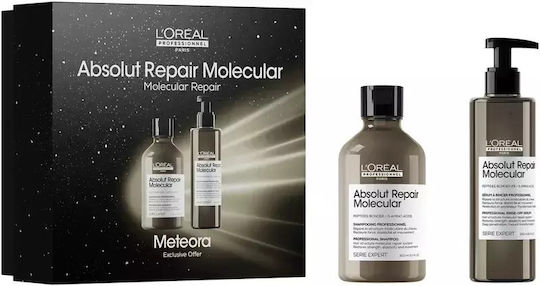 L'Oréal Professionnel Serie Expert Absolut Repair Hair Care Set for Reconstruction & Nourishment for Damaged Hair with Shampoo & Serum 2 Pieces