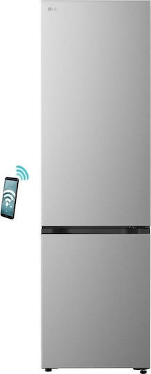 LG Ψυγειοκαταψύκτης 375lt Total NoFrost Υ203xΠ59.7xΒ67.4εκ. Ασημί GBBSJ20EPY