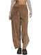 Women's Fabric Trousers Camel