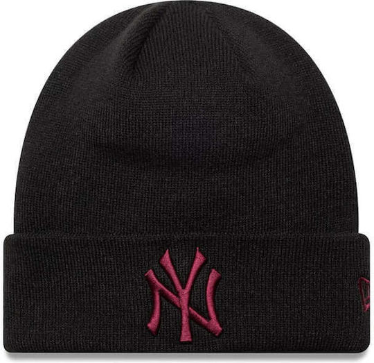 League Essential Beanie Unisex Beanie Knitted in Black color