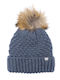Beanie Unisex Σκούφος Πλεκτός σε Μπλε χρώμα