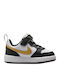 Court Borough Low Παιδικά Sneakers με Σκρατς Μαύρα