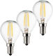 Muller Licht Becuri LED 4W pentru Soclu E14 RGB 3buc