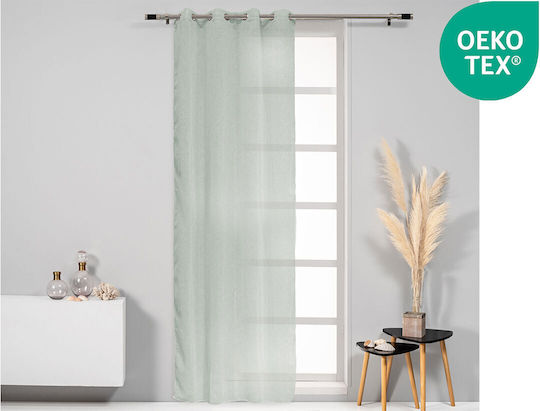 Easy Home Perdea Cu Capse Horn Verde 140x260cm