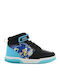Sonic Kids Sneakers High Anatomic with Scratch & Lights Black