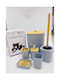 Verk Group Wooden Bathroom Accessory Set White 6pcs