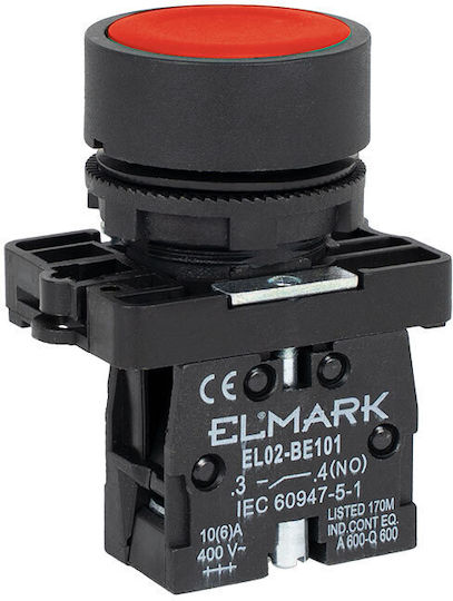 Elmark Economic Button El2-ba 42 Nc Red