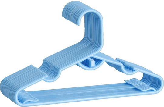 Navaris Wardrobe Hanger for Pants Plastic Blue 20pcs