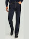 Men's Jeans Pants with Regular Straight Fit Rinse Blue