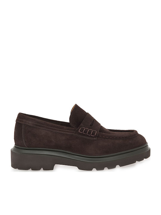 Men's Suede Loafers Brown