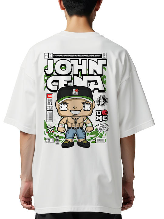 Oversized T-shirt John Cena Pop Culture White