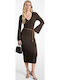 Midi Kleid Chocolate