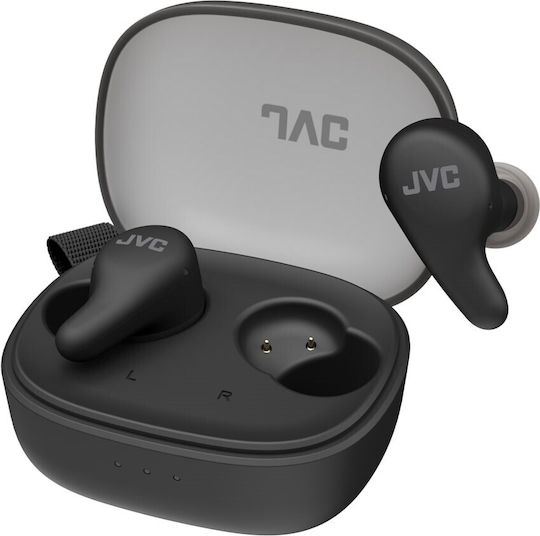 JVC Gumy Premium In-ear Bluetooth Handsfree Ακουστικά με Αντοχή στον Ιδρώτα και Θήκη Φόρτισης Μαύρα